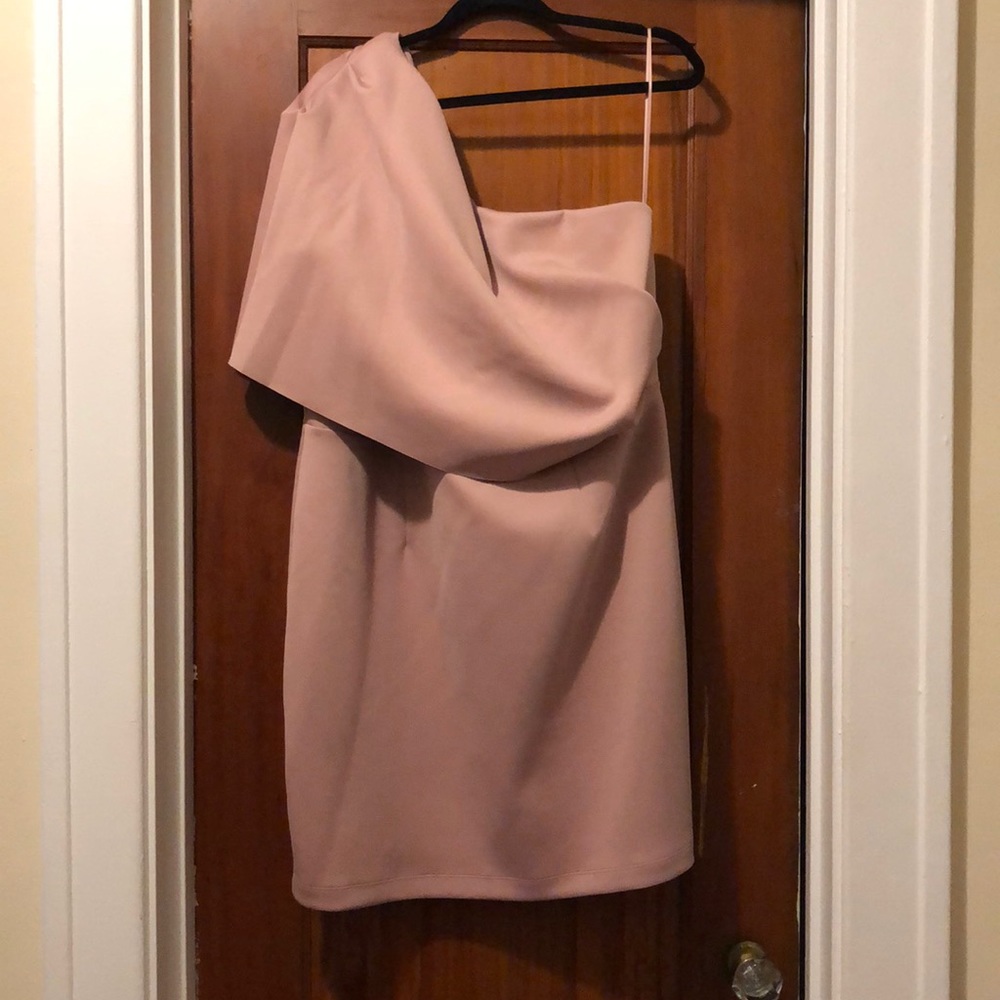 ASOS Curve Mini One-Shoulder Dress